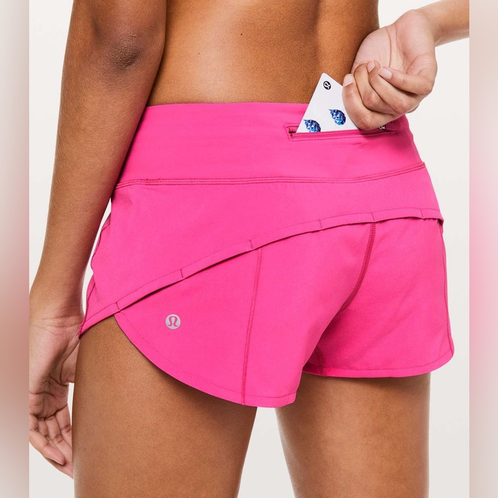 Speed Up Low-Rise Lined Short 2.5” / Sonic Pink / Size: 14